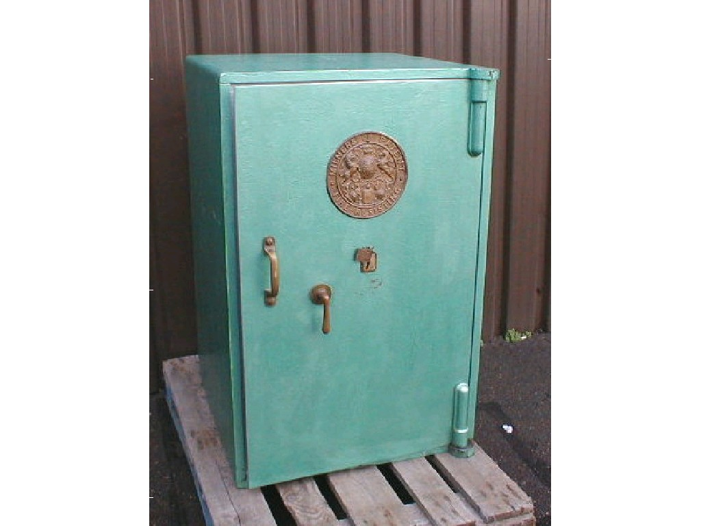 A Milner s patent steel safe with key