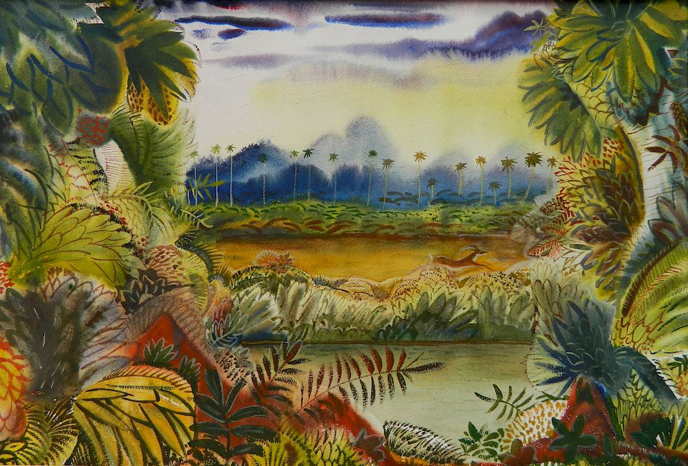 Paul B Travis watercolor Paul B Travis American 1891 1975