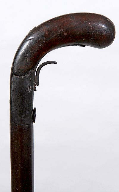 Under Hammer Gun Cane Ca 1840 A muzzle loading working