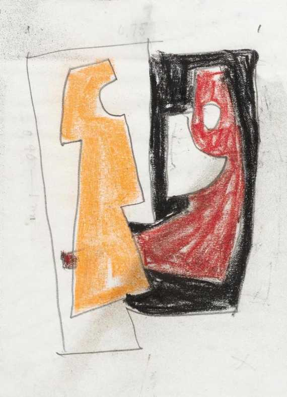RICHTER HANS Berlin 1888 1976 Locarno Composition in red and
