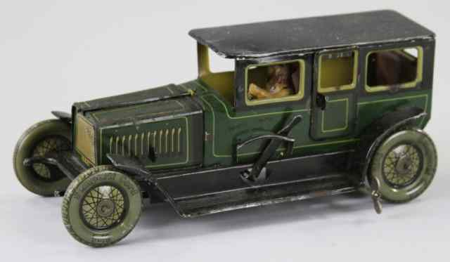 MOKO LIMOUSINE Germany lithographed tin done in green body features
