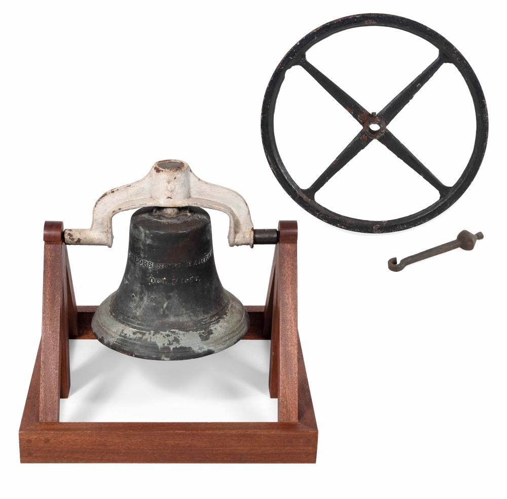 SAILORS SNUG HARBOR BRONZE BELL Dated 1859 Purportedly from the