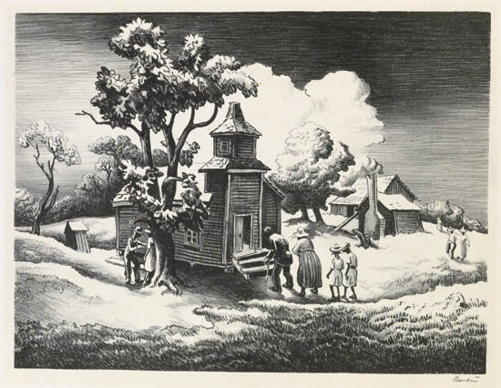 THOMAS HART BENTON Sunday Morning Lithograph 1939 245x322 mm 9
