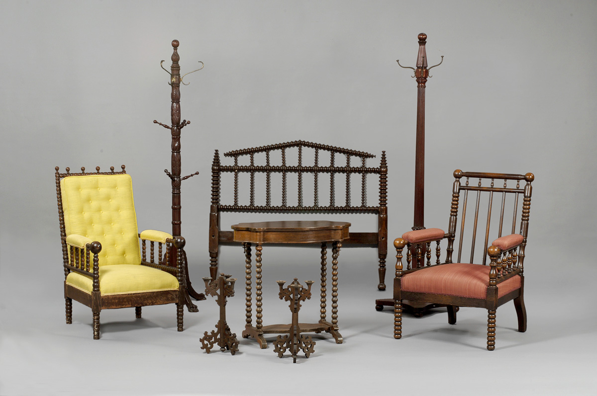 COLONIAL REVIVAL CARVED MAHOGANY AND BRASS HALL TREE Height 74