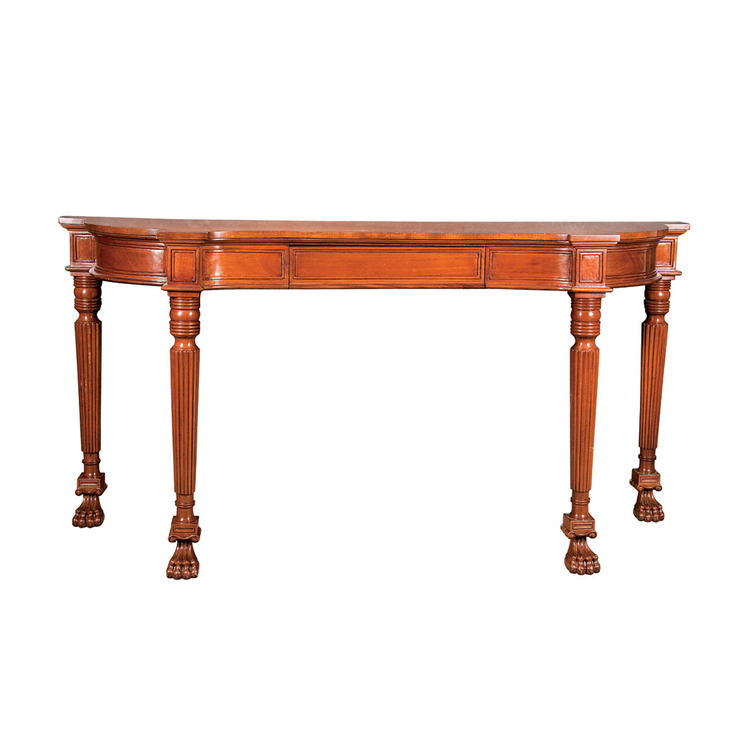 6 William IV Style Mahogany Console Height 37 1 2
