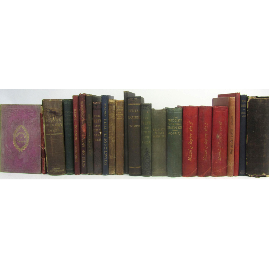 Dentistry related A collection of 24 vol including Mosely Ephraim