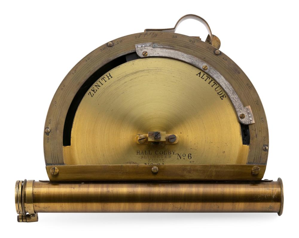 AMERICAN PENDULUM ARTIFICIAL HORIZON SEXTANT CIRCA 1880 HEIGHT 7 5