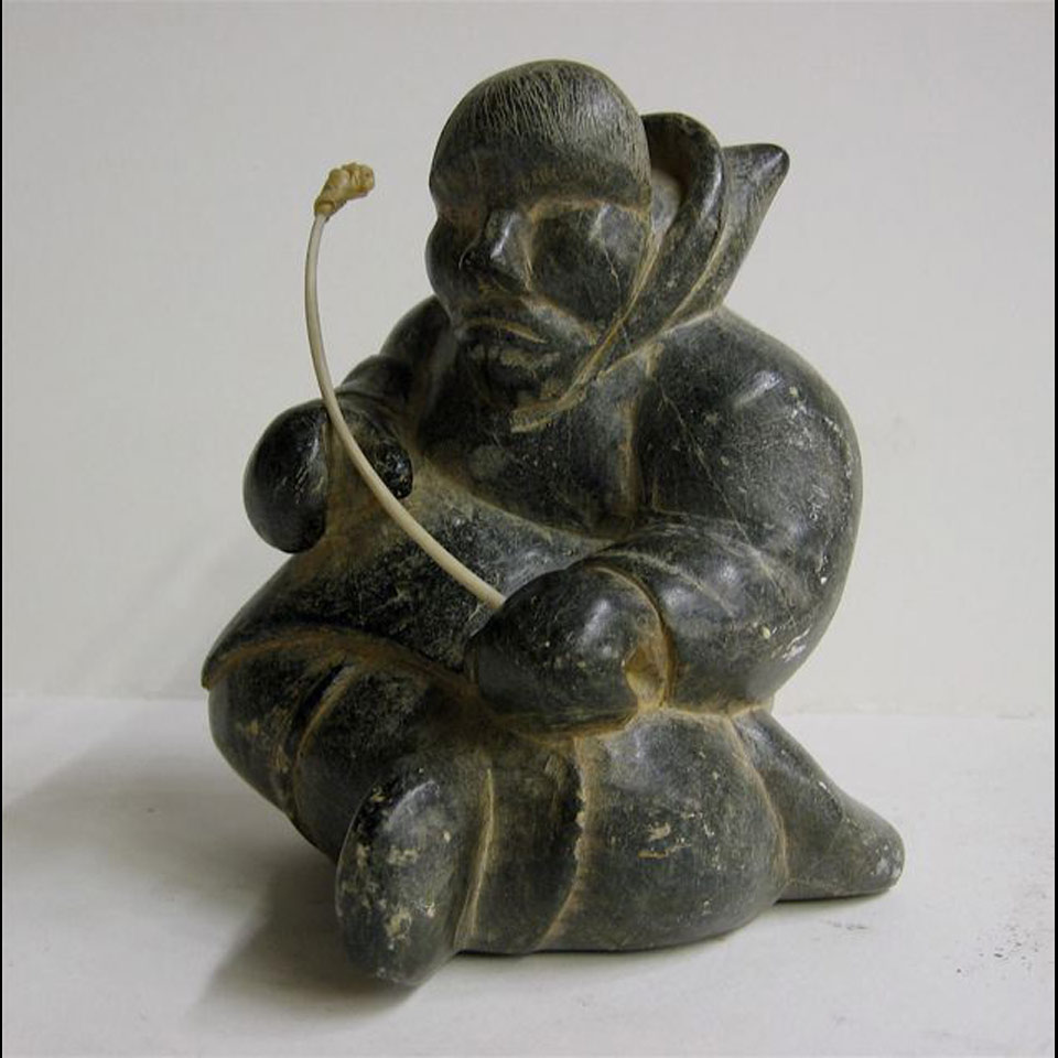 INUIT MAN LOUISA ANGUTAUSUGI QUNGISIRU 1938 inscribed with disc number