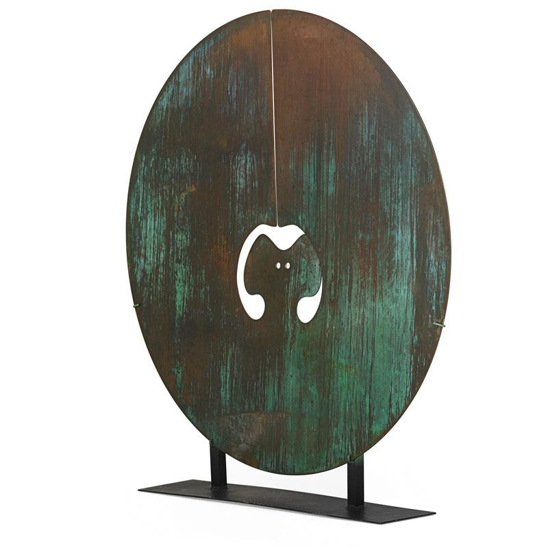 HARRY BERTOIA Massive Split Gong HARRY BERTOIA 1915 1978 Massive