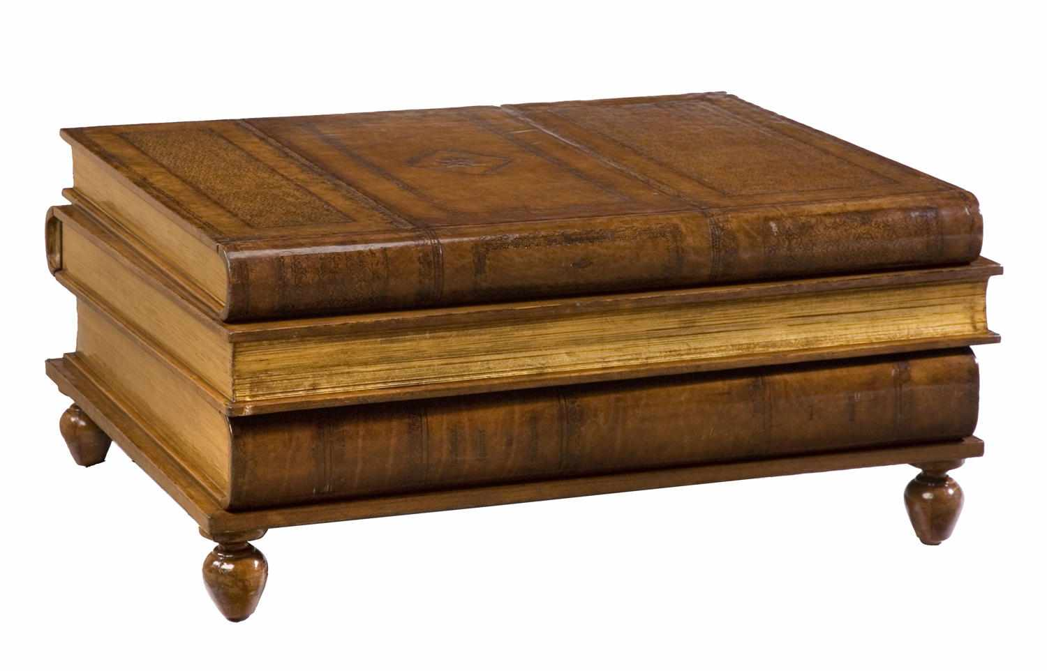A Contemporary book form low table height 16 1 2in