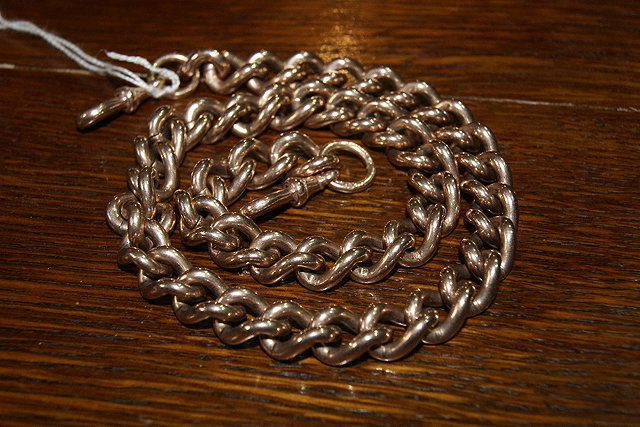9ct gold chainof link form 128 grams
