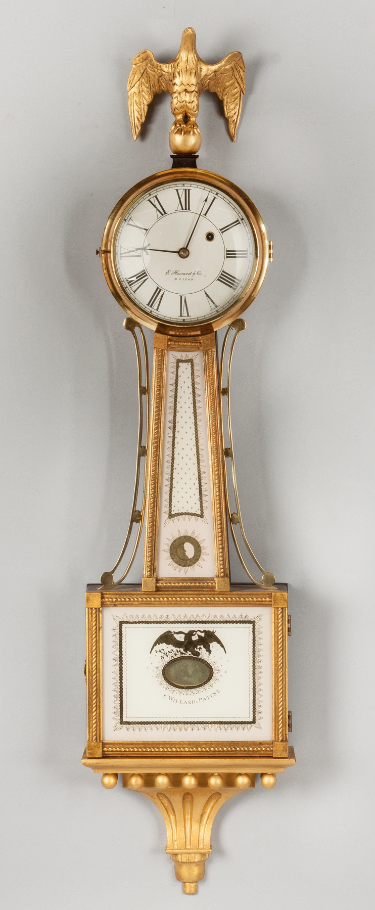 E Howard Co Boston Reissue Presentation Banjo Clock S Willard