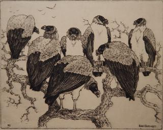 Benson B Moore etching Benson B Moore American 1882 1974