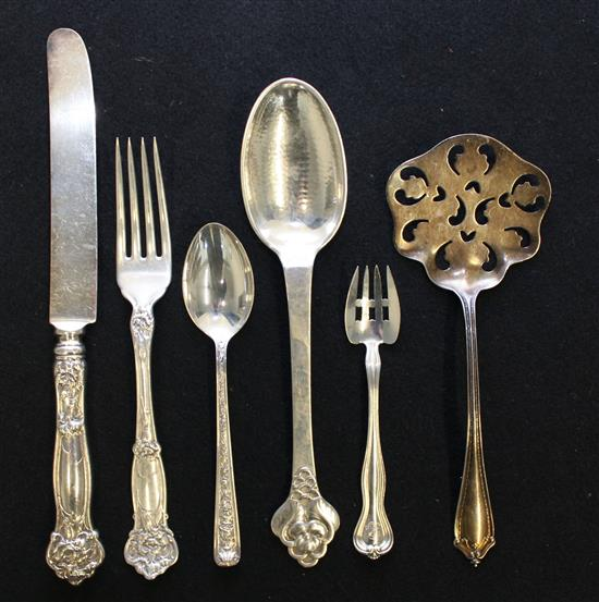 Sale 486 Lot 444 A Collection of American Silver Flatware