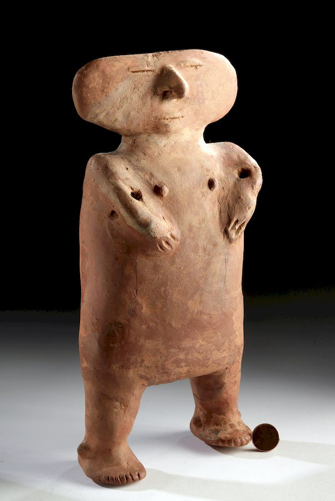 Quimbaya Pottery Standing Figure w TL Pre Columbian Colombia Middle
