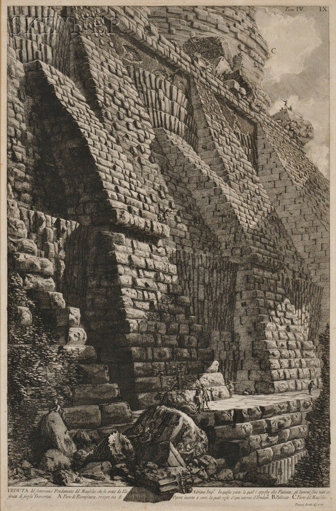 Giovanni Battista Piranesi Italian 1720 1778 Veduta del Sotterraneo Fondamento