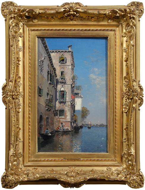 Martin Rico Y Ortega painting Spanish 1833 1908 view of
