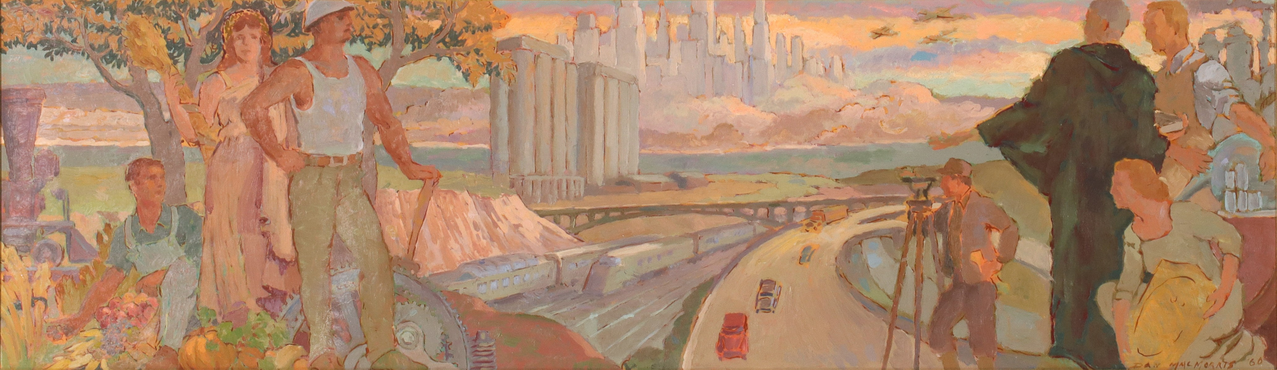 44 DANIEL MACMORRIS 1893 1981 KC LIBRARY MURAL STUDYDaniel MacMorris