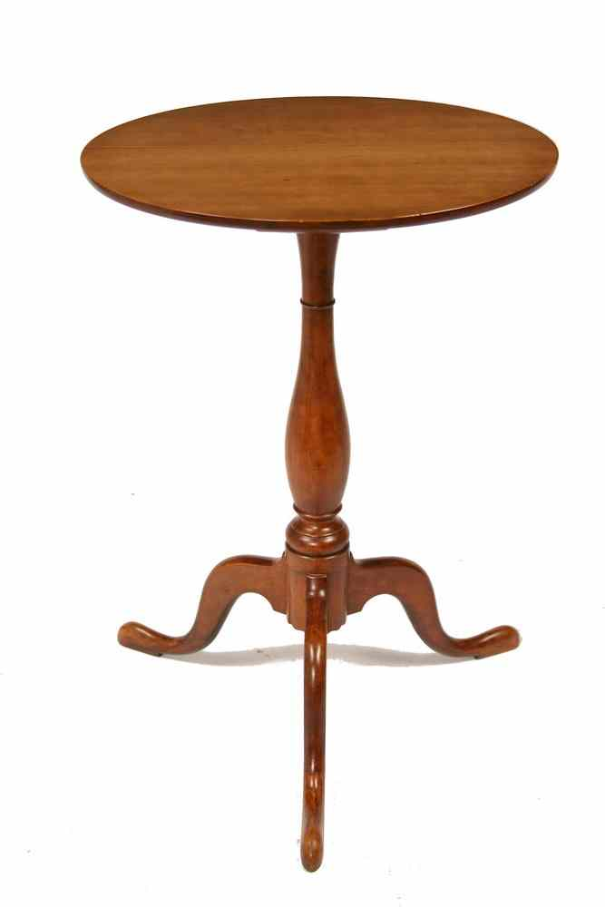 QUEEN ANNE CANDLESTAND Queen Anne Cherry Candlestand second half of
