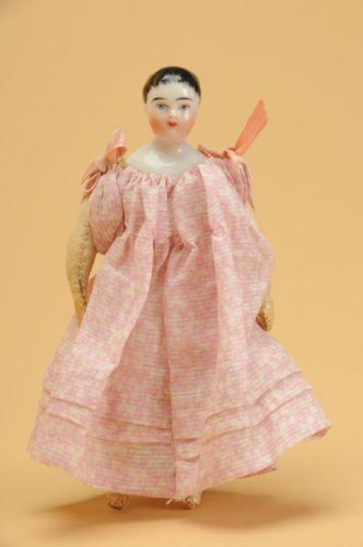 Small China Head Doll Germany ca 1870 glazed porcelain shoulder