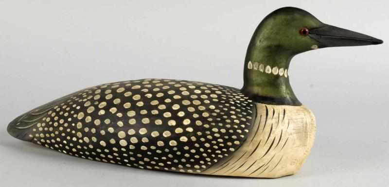 Hand Carved Wooden Decoy Description By Jimmy Bowden and signed