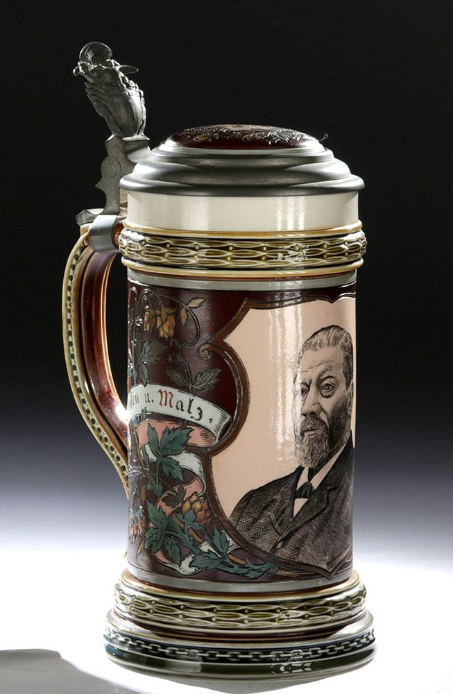 German Beer Stein Mettlach Originally Listed At 400 Europe Germany