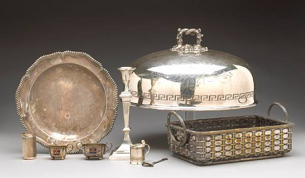 SilverProperty of various owners Comprising platter cover with engraved decoration