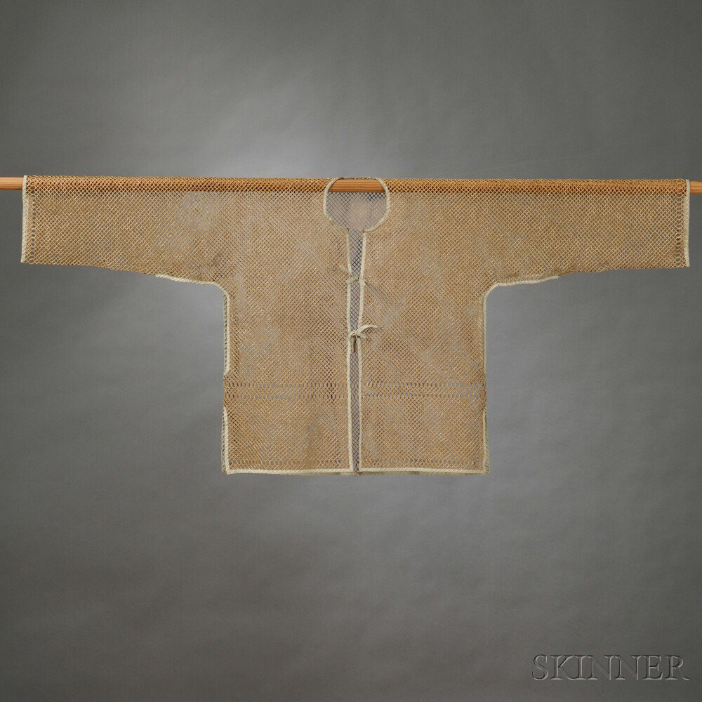 Bamboo Jacket China 19th early 20th century opening at the