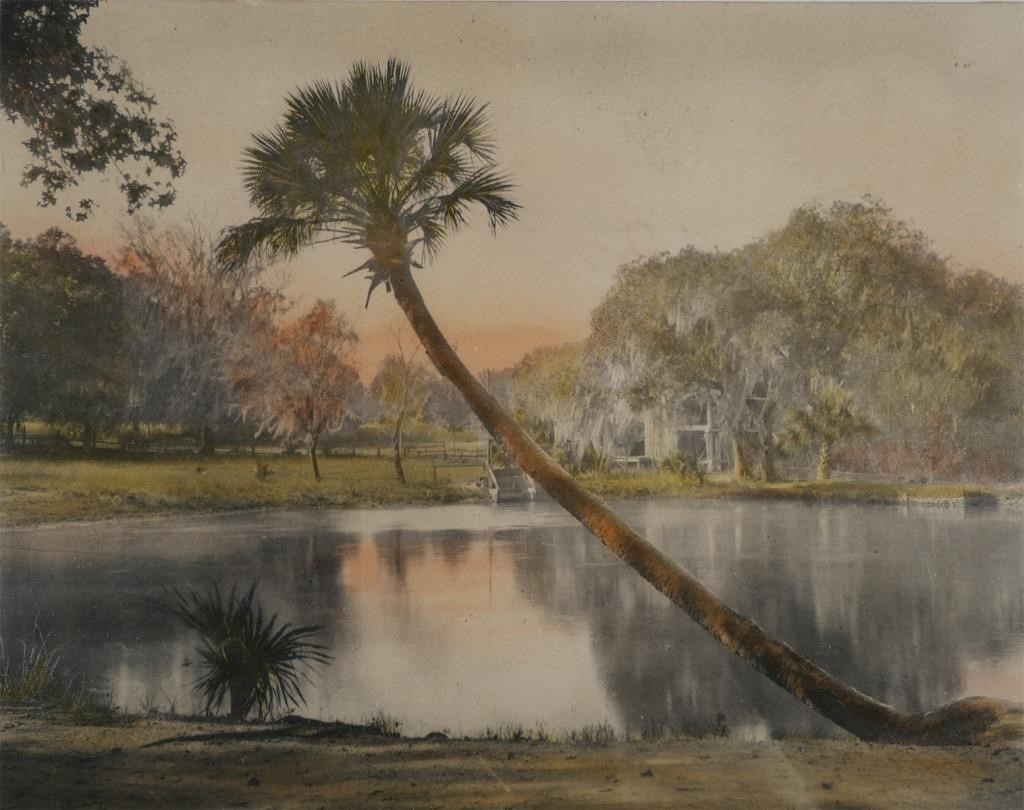 Hand colored photograph of DeLeon Springs Florida by William Harris