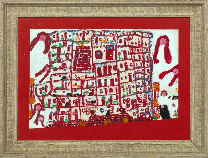 Sister Gertrude Morgan American 1900 1980 New Jeruselum mixed media