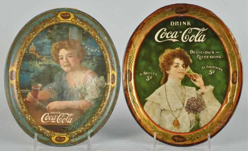 1906 1909 Coca Cola Serving Trays Description The 1906 tray