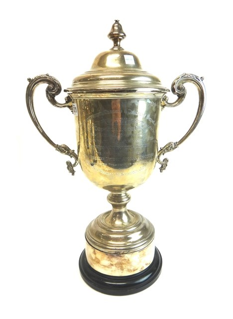 The Warehouseman Clerks Drapers Schools Gold challenge two handled cup