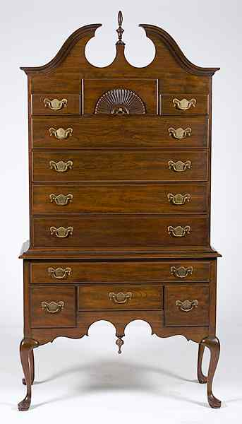 Chippendale style High Chest American 20th century a Chippendale style