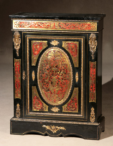Napoleon III Style Ormolu Mounted Boulle Marquetry Side Cabinet on
