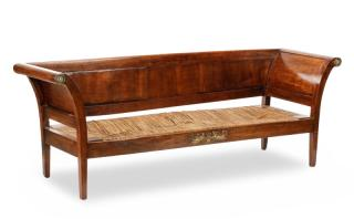 French Empire Style Walnut Canape or Settee French late 19th