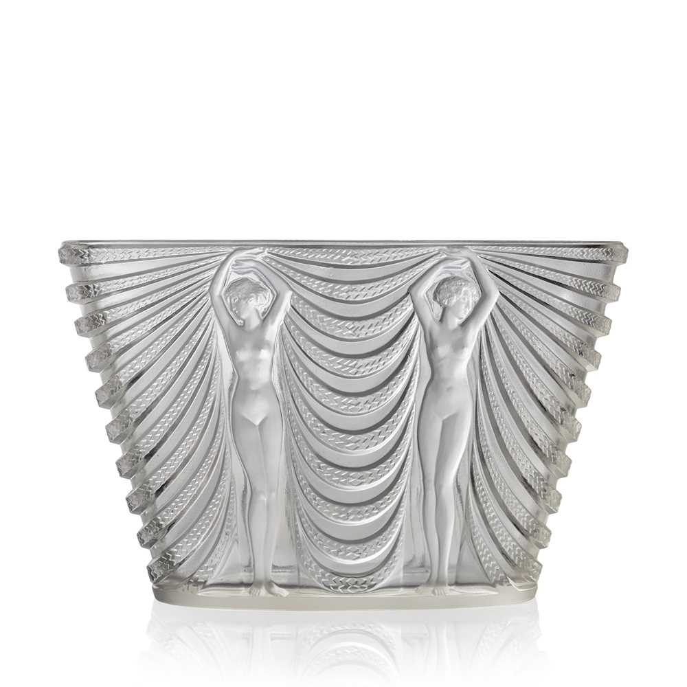 REN LALIQUE FRENCH 1860 1945 TERPISCHORE VASE NO 10 911