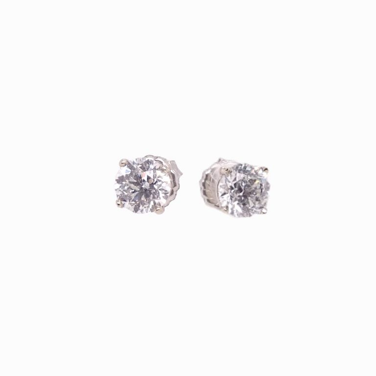 Diamond Stud Earrings 2 96TCW Diamond Stud Earrings 2 96TCW