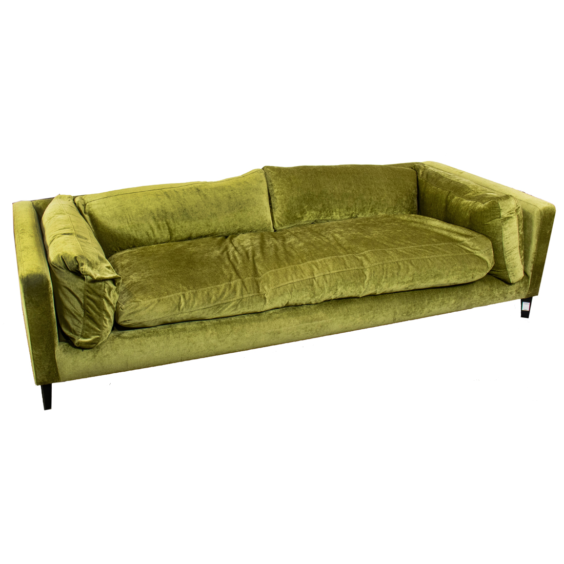 Montauk Harris Sofa Canada brushed metal velvet and down feather