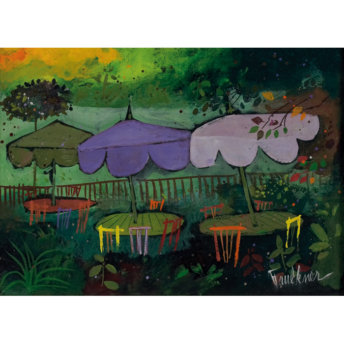Henry Lawrence Faulkner American 1924 1981 Outdoor Seating c 1960