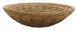Vintage Navajo Coiled Wedding Basket American 20th century crafted of