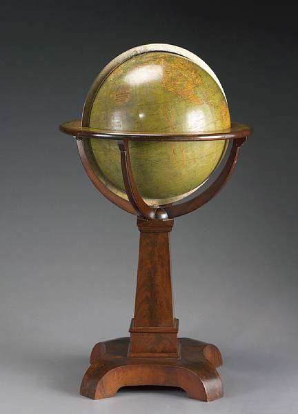 A late Victorian terrestrial library globe W amp A K