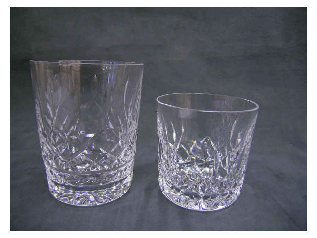 Lot of Waterford Crystal rocks glasses including four Lismore large