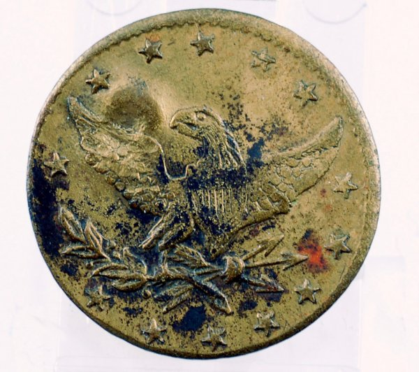 54th Pennsylvania Volunteers JA Garman Sutler token obverse with spread