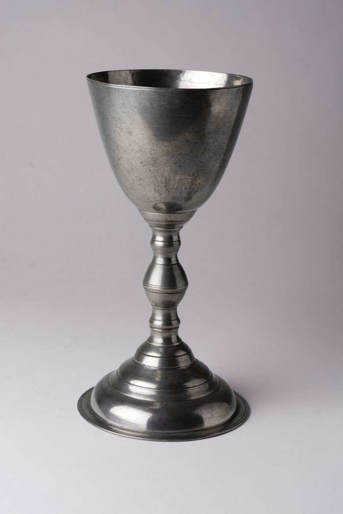PEWTER CHALICE PETER YOUNG 1749 1813 New York City circa