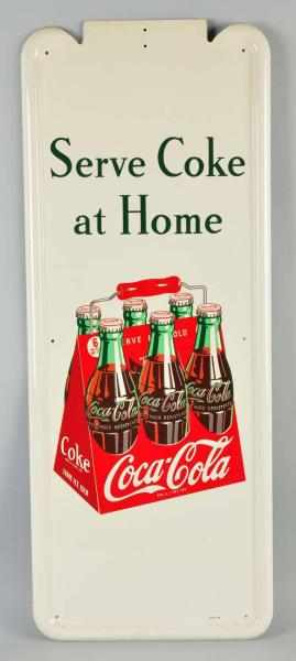 Tin Coca Cola Pilaster Sign Description 1948 Clean and never