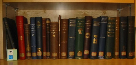 MASSACHUSETTS Group of 20 regimental histories 8vo publisher s or