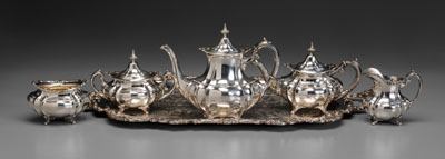Sterling Tea Service American mid 20th century Reed Barton Hampton