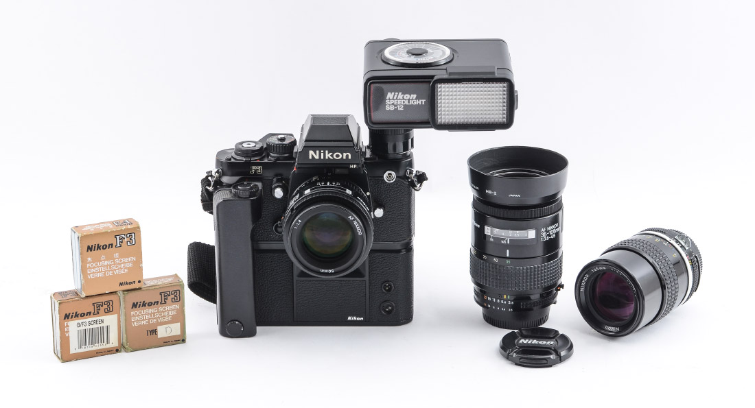 NIKON F3 W LENSES AND MOTORDRIVE To include 1 Nikon