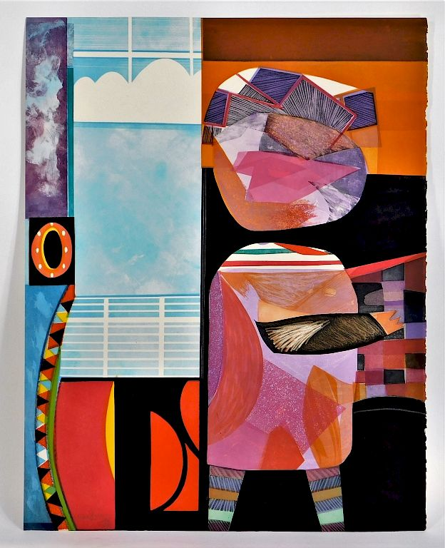 Max Papart La Vie En Rose Cubist Lithograph Max Papart