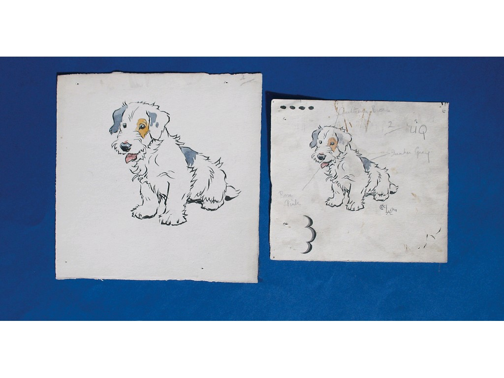 CECIL ALDIN A study of a Sealyham terrier for a